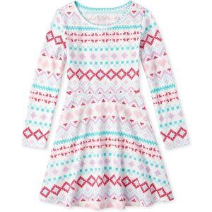 The Children's Place Girls' Floral Skater Dress
